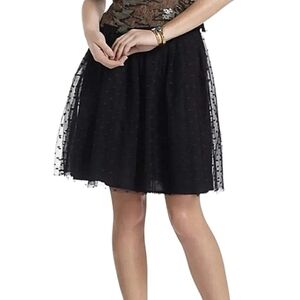 Anthropologie Moulinette Soeurs polka dot tule mini‎ skirt